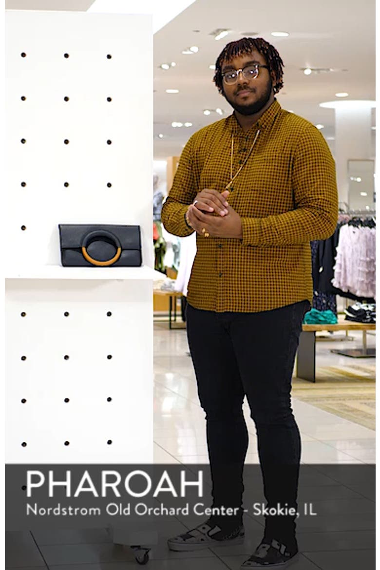 Faux Leather Circle Clutch video