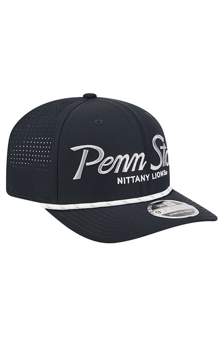 Men's New Era Navy Penn State Nittany Lions Script Performance Rope 9SEVENTY Adjustable Hat, Alternate, color, Navy