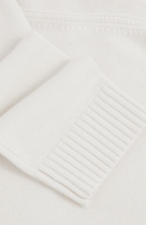 Reiss Brooklyn Oversize Wool & Cashmere Turtleneck Sweater In White
