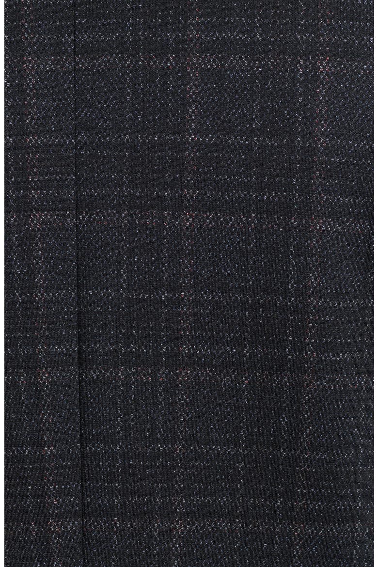 Midnight Shadow Plaid Knit Blazer, Alternate, color, NAVY