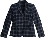 Court & Rowe Plaid One Button Blazer