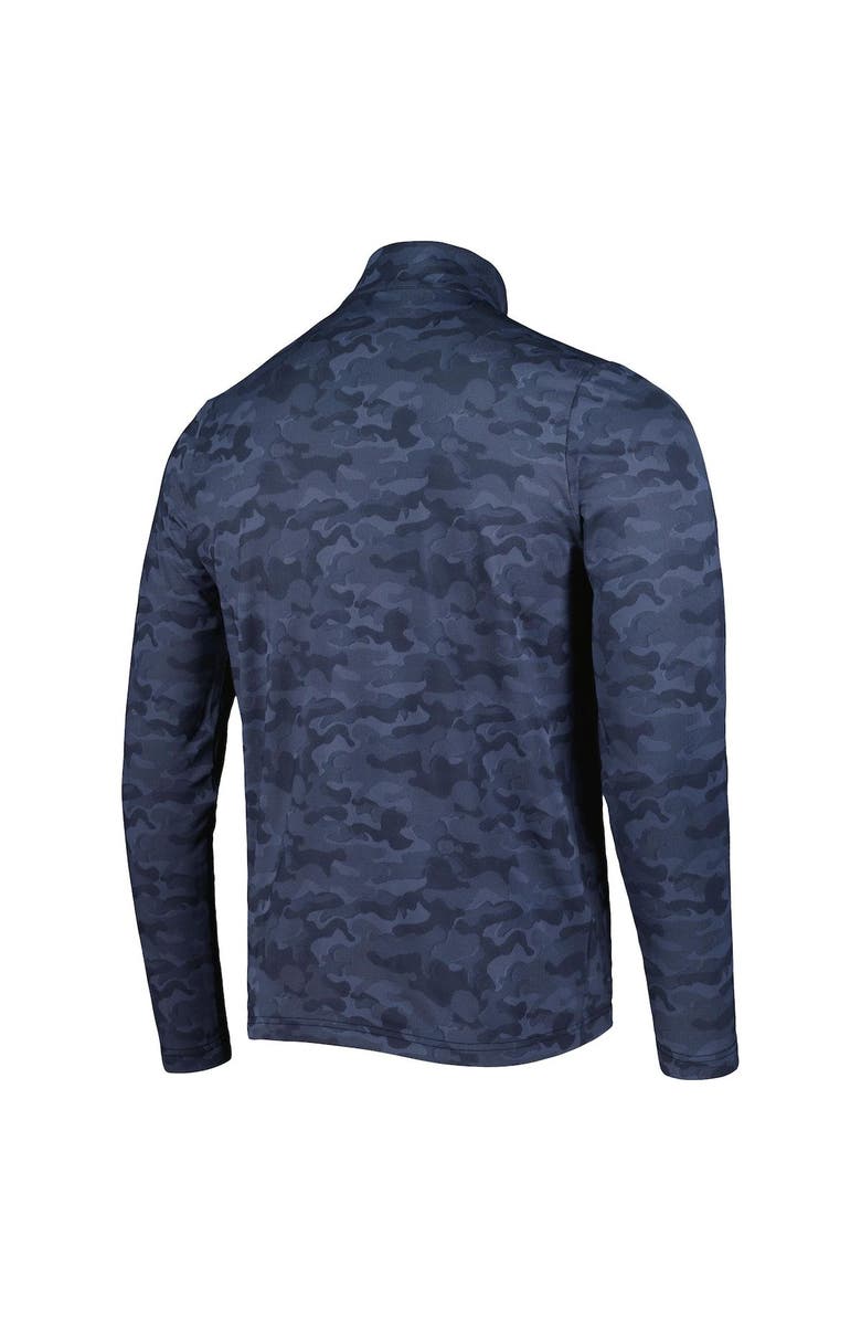 ANTIGUA Men's Antigua Navy Chicago Bears Brigade Quarter-Zip Sweatshirt, Alternate, color, Navy