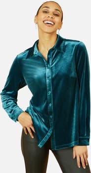 Yumi Velvet Relaxed Fit Shirt