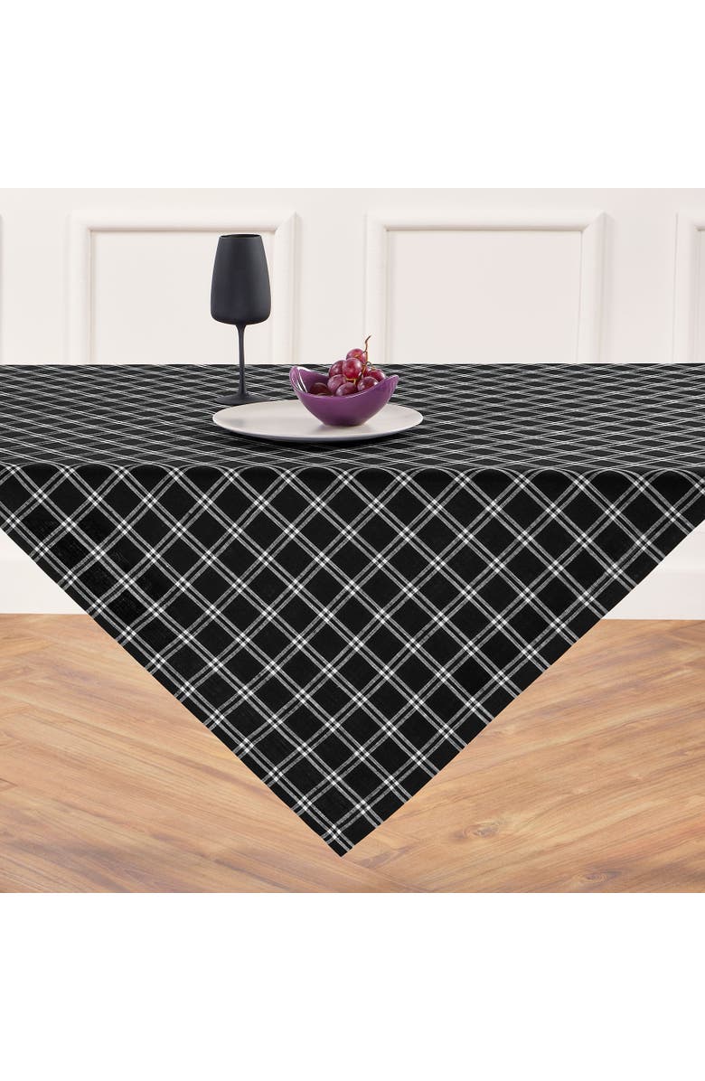 Solino Home Linen Table Throw - Marseille Plaid, 52" x 52", 52" x 52", Main, color, 