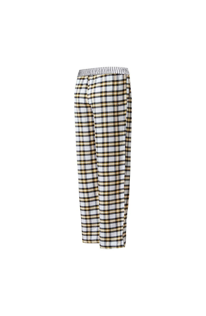 CONCEPTS SPORT Women's Concepts Sport Black/Gold San Diego Padres Sienna Flannel Sleep Pants, Alternate, color,