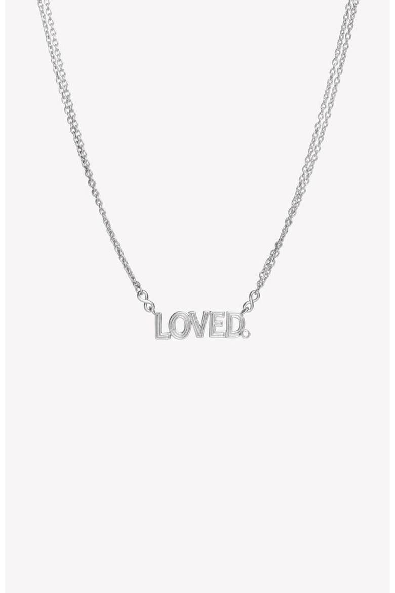 Loved Necklace, Main, color, Sterling Silver