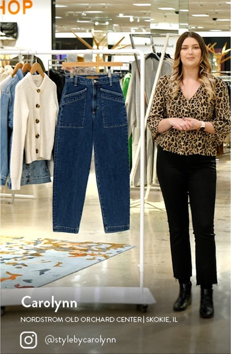 The Ellison High Waist Ankle Straight Leg Jeans, sales video thumbnail