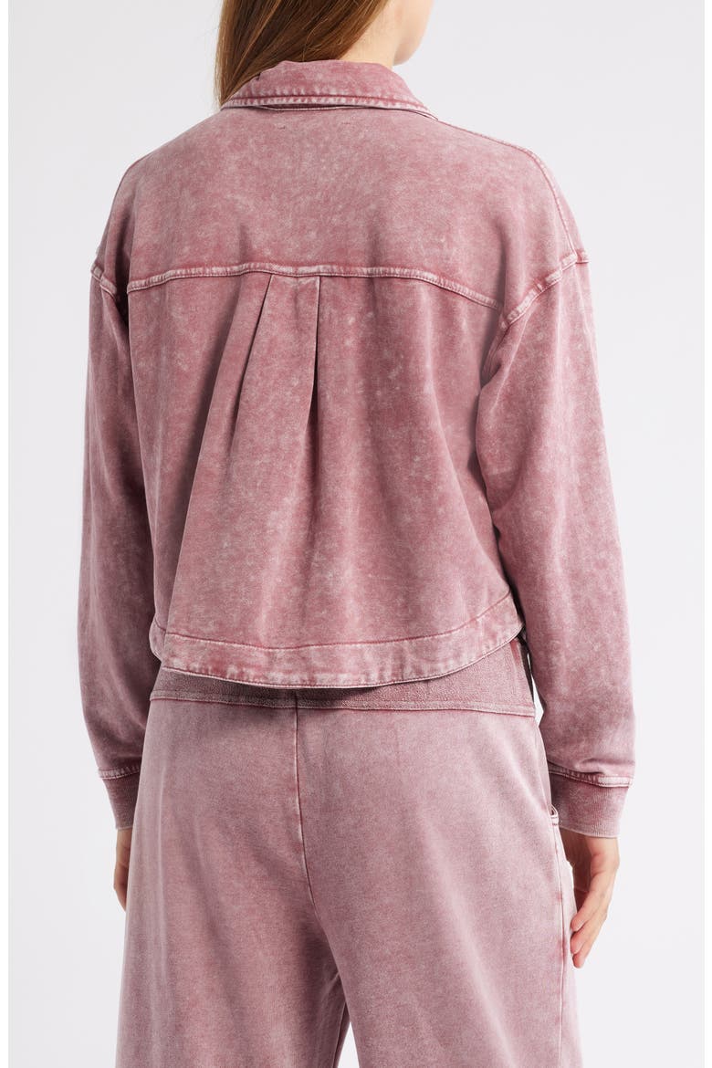 Crop Knit Shacket, Alternate, color, DUSTY ROSE