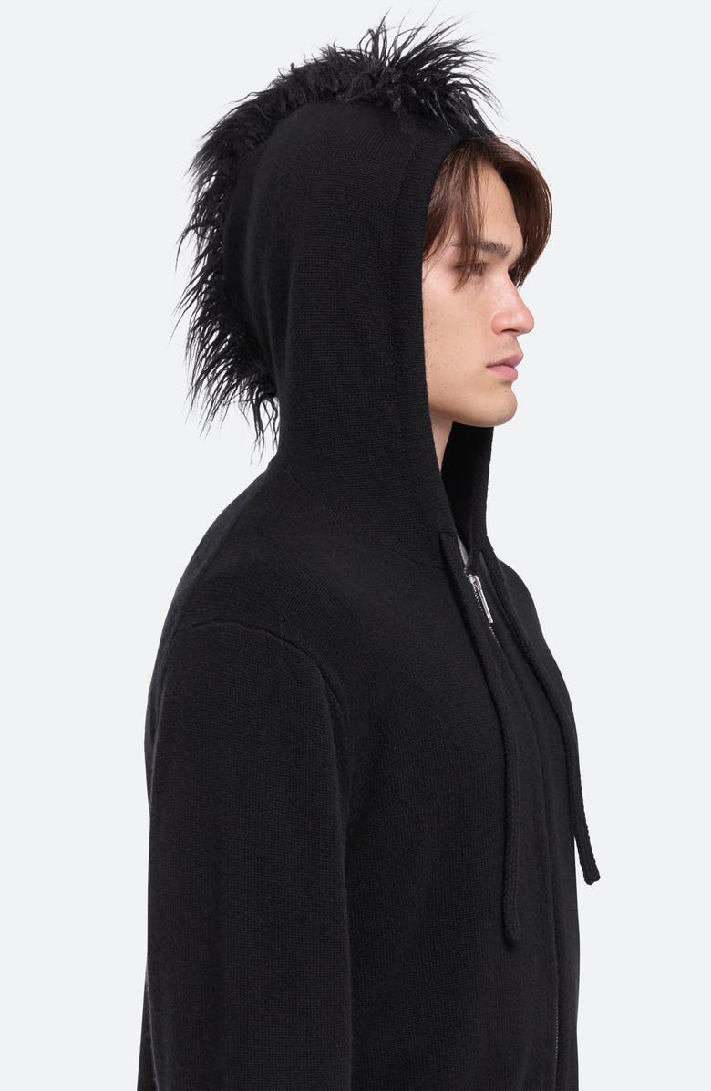 Helmut Lang Hooded Full Zip Cardigan, Alternate, color,