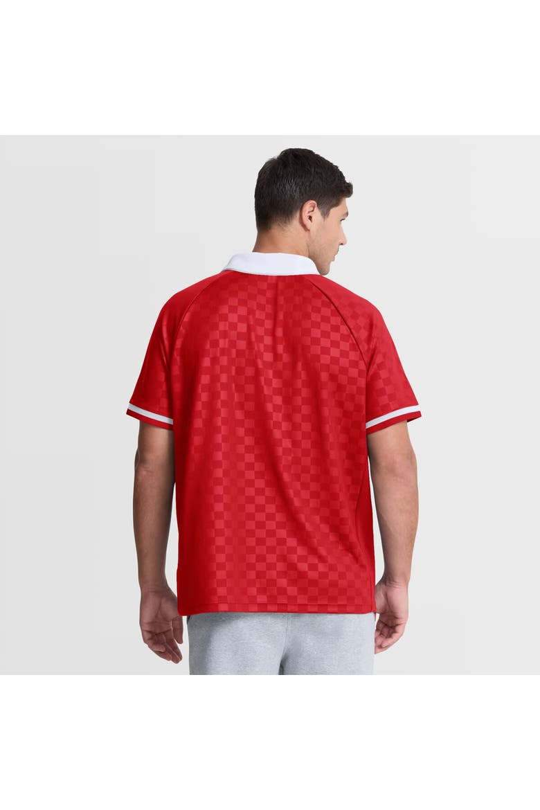 Men's Fanatics Red/White Kansas City Chiefs Homerun Raglan V-Neck Polo, Alternate, color, Red