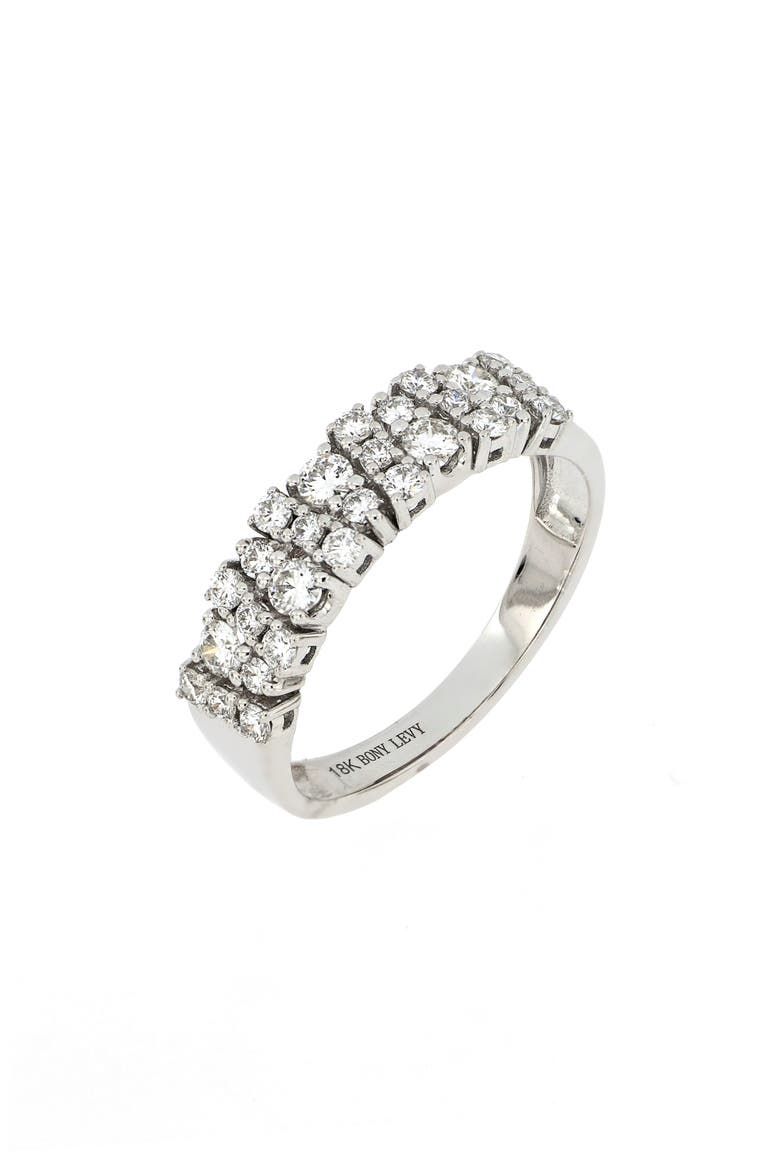 Rita Graduated Diamond Wide Band Ring (Nordstrom Exclusive), Main, color, WHITE GOLD