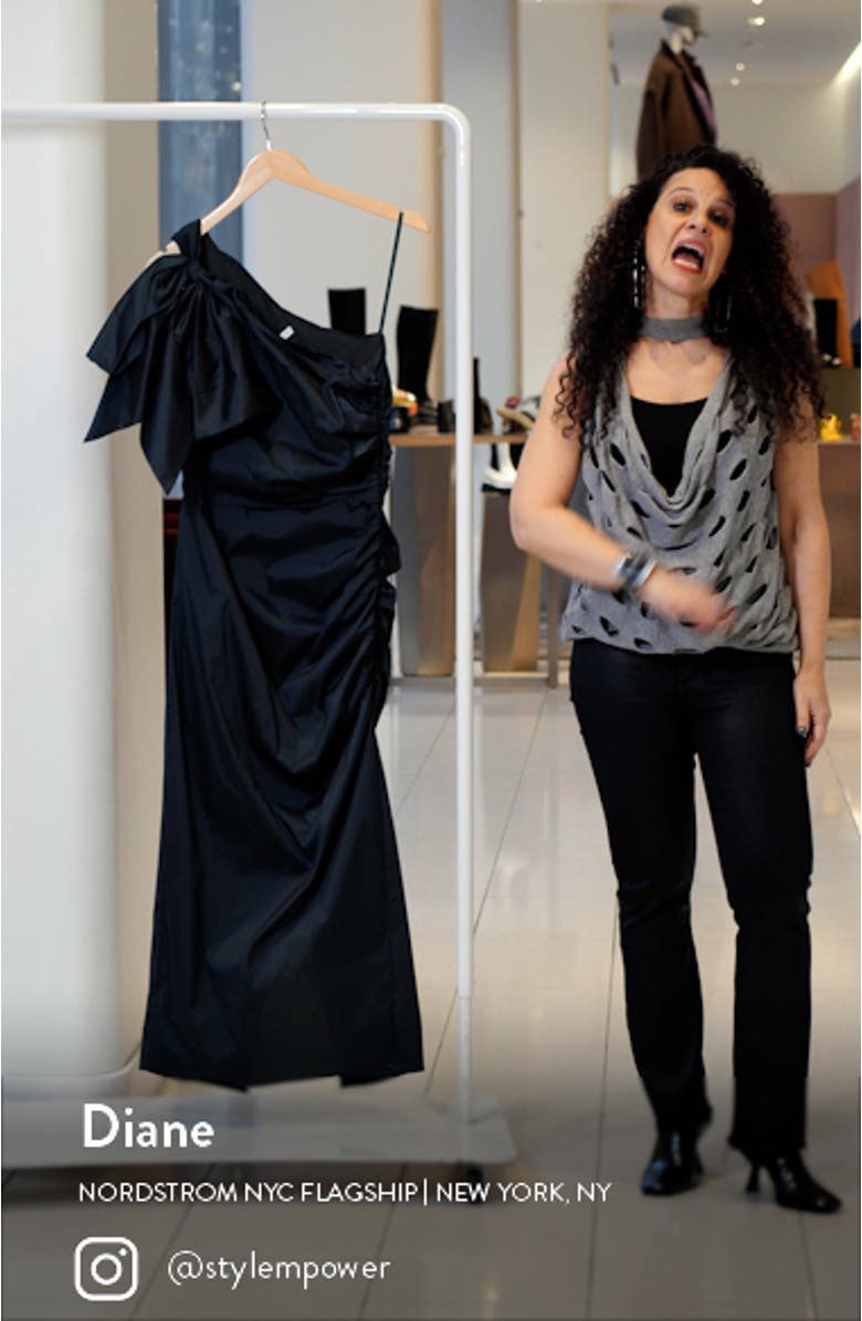 Beilis Ruched One-Shoulder Cocktail Dress, sales video thumbnail