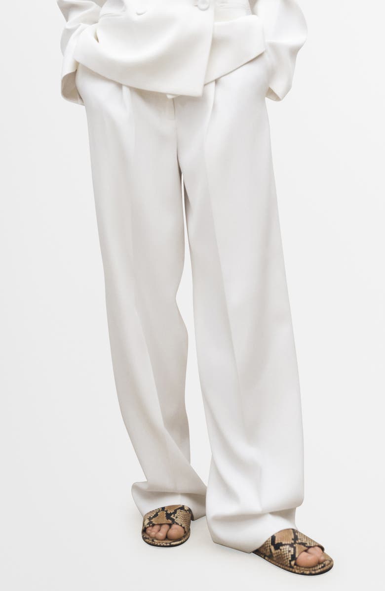MANGO Wide Leg Suit Pants, Main, color,