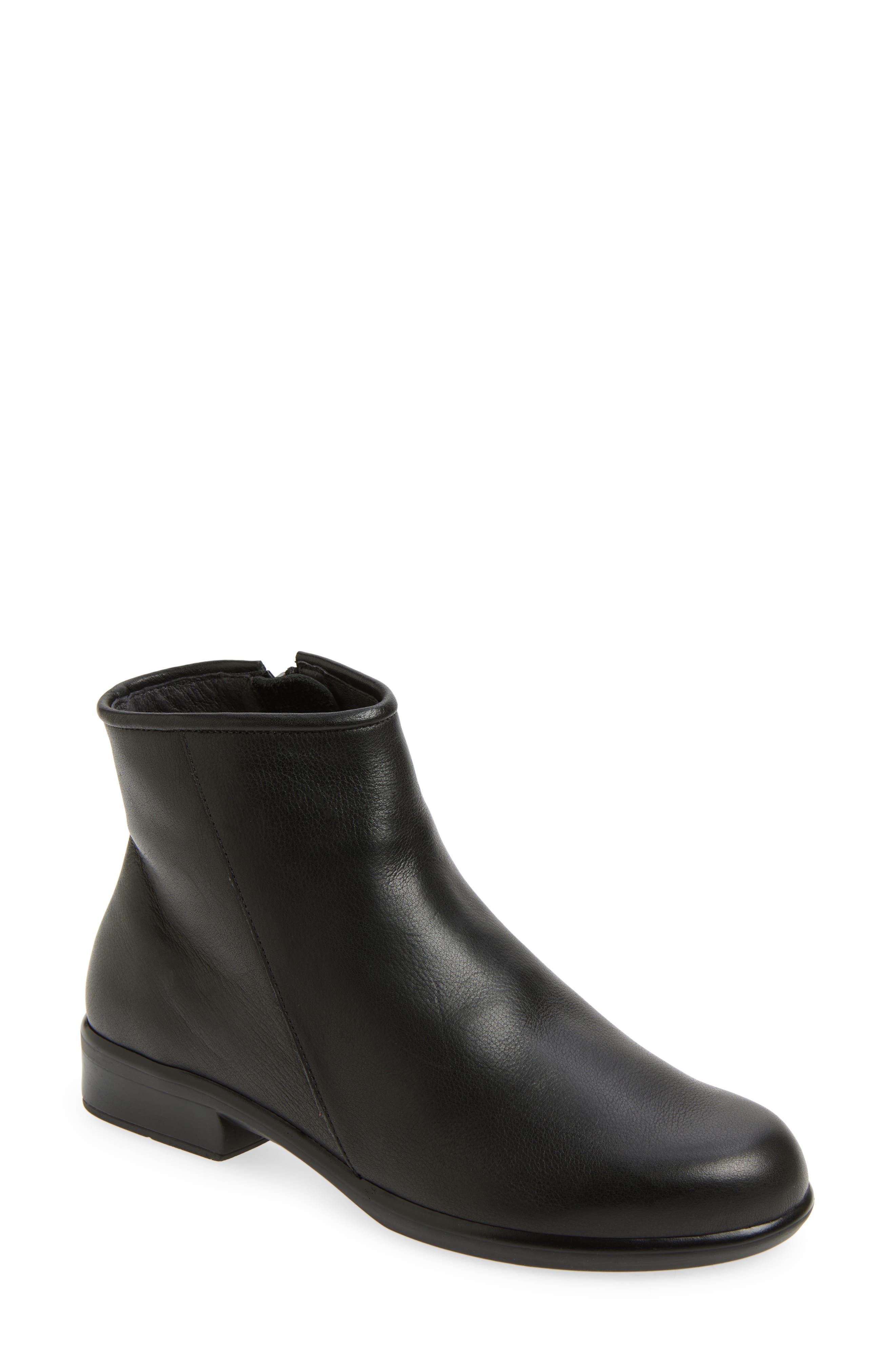 Naot Norther Bootie, Main, color, Water Resistant Black Leather