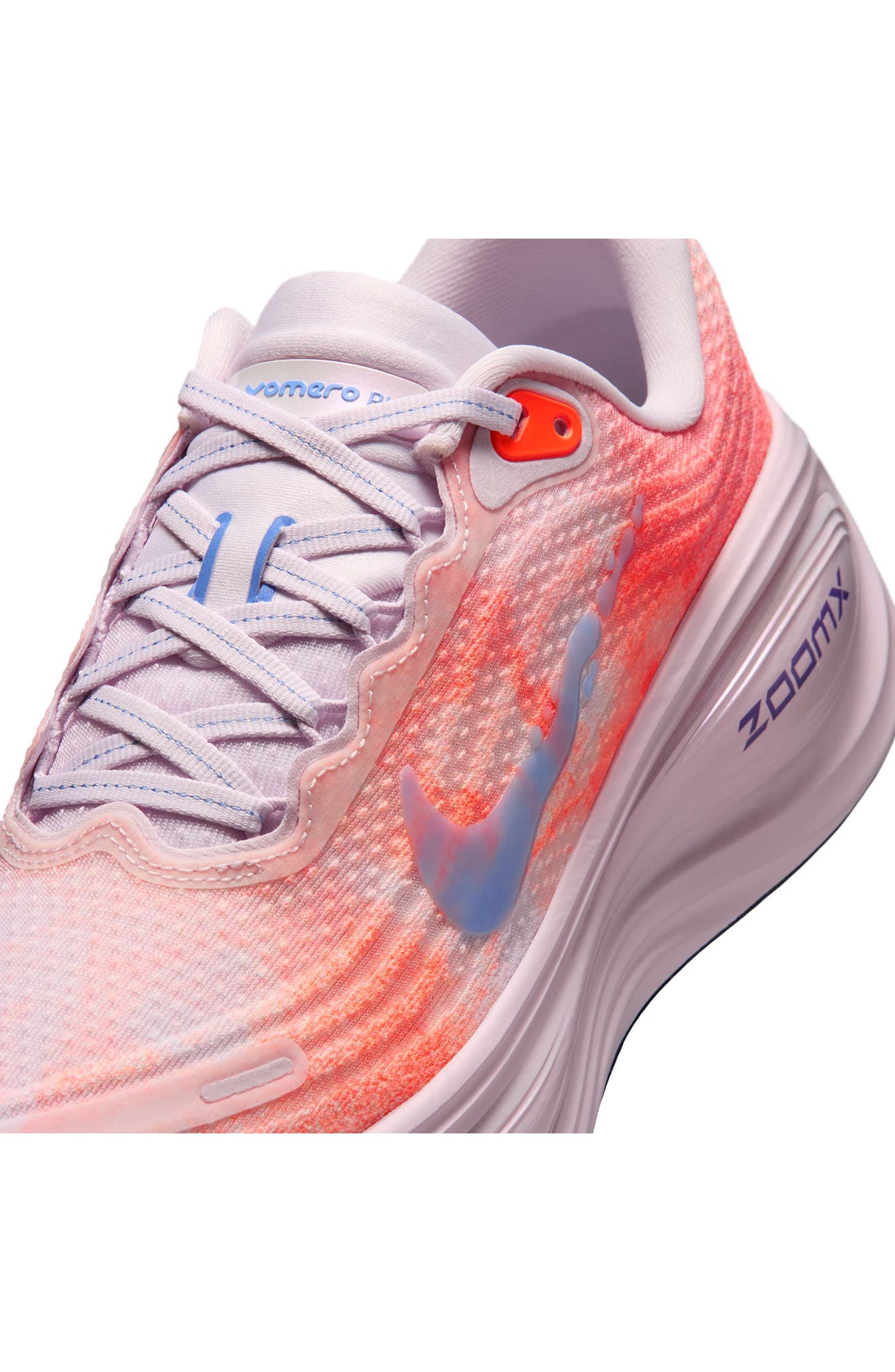 Vomero Plus Running Shoe, Alternate, color, BLEACHED LILAC/ ROYAL/ CRIMSON