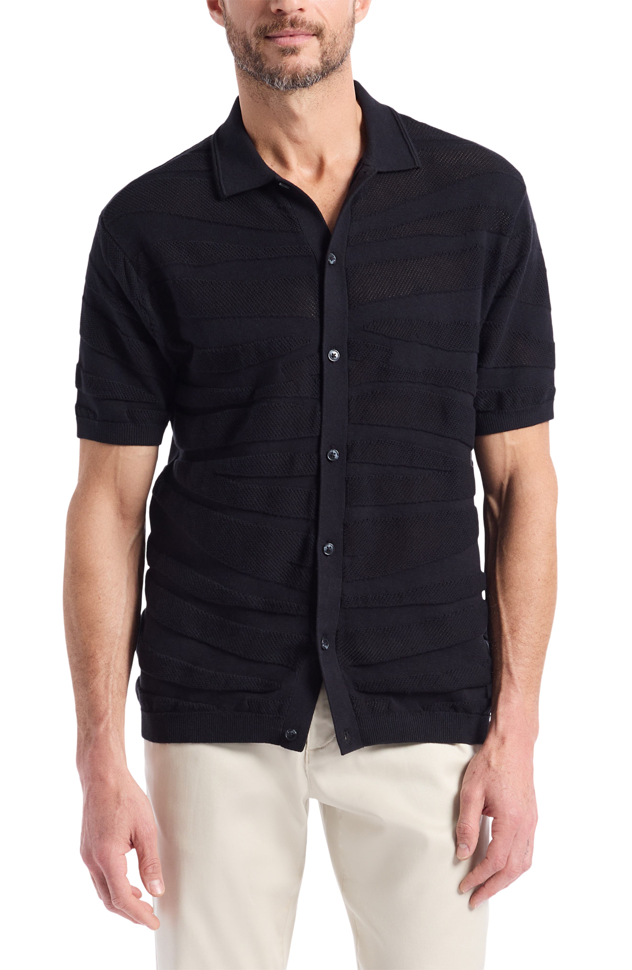 Penlyn Cotton Button-Up Sweater