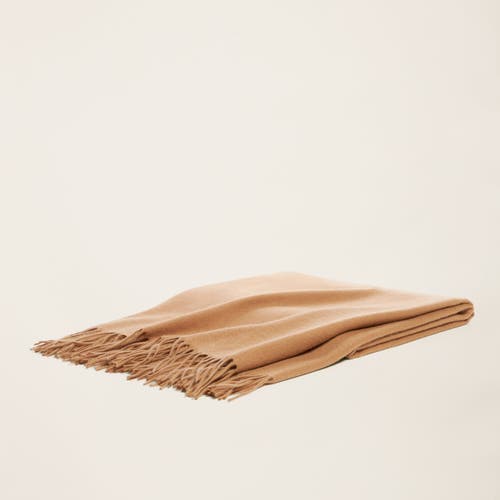 Italic Remi Cashmere Throw Blanket In Heather Gray