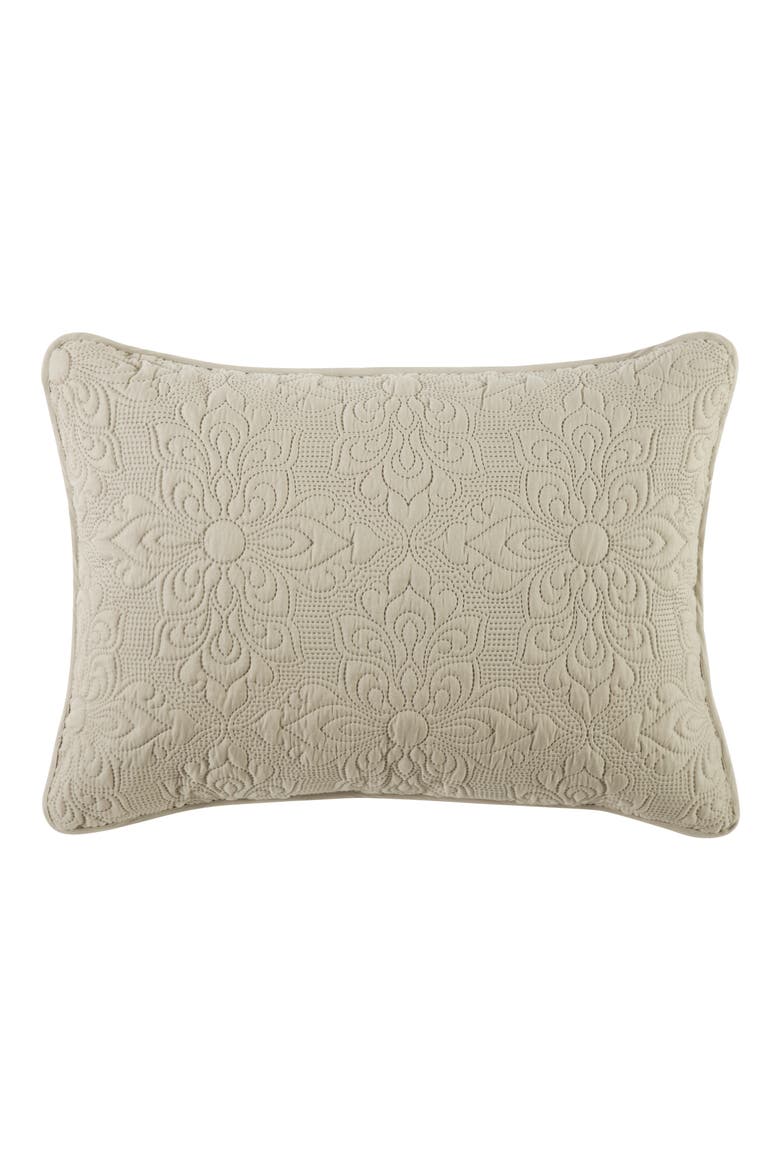 Caroline Embossed Floral Quilt Set, Alternate, color, TAUPE