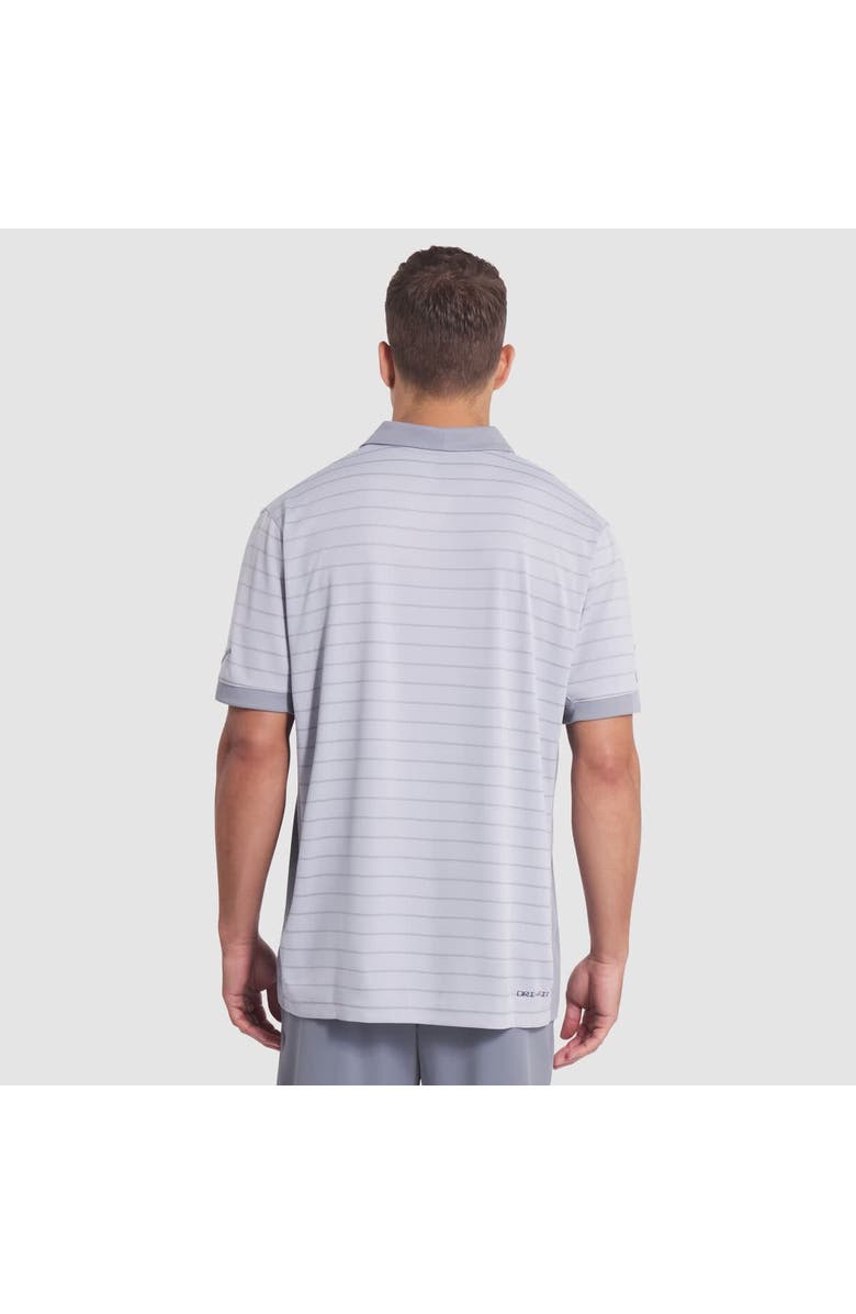 Nike Men's Nike Wolf Gray Seattle Seahawks 2025 Rivalries Collection Sideline Victory Striped Dri-FIT Polo, Alternate, color, Gray