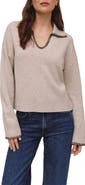 Bella Dahl Contrast Stitch Merino & Cashmere Sweater