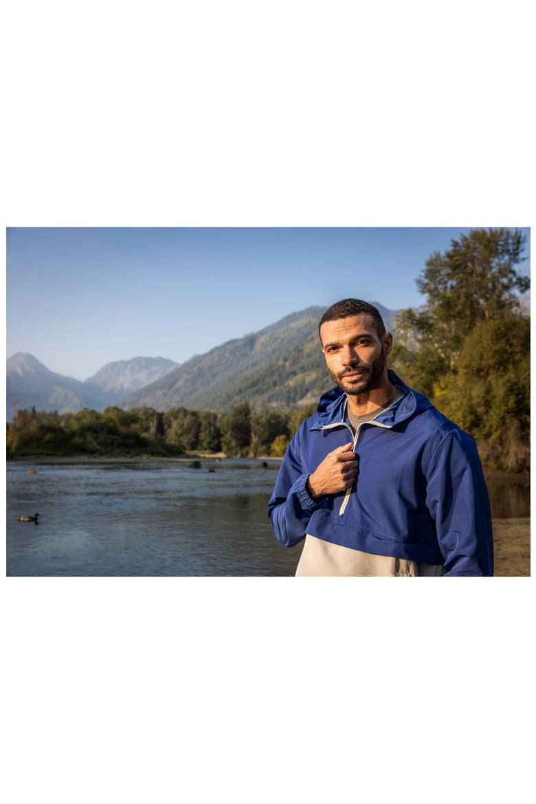 Charter Anorak Jacket, Alternate, color, TOUR BLUE/ POLISHED
