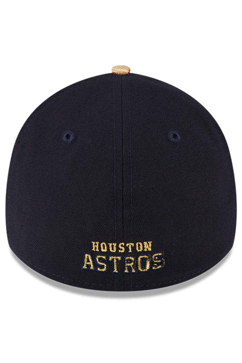Navy Houston Astros 2023 Gold Collection 39THIRTY Flex Hat, Alternate, color, Navy