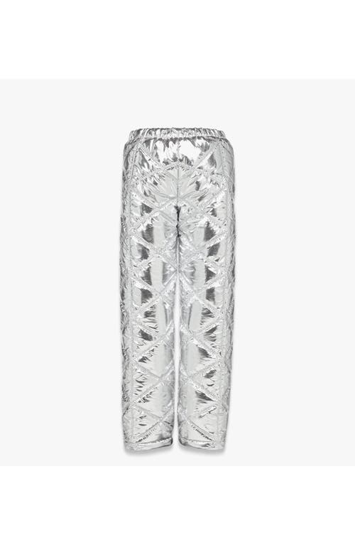Mcm Après-ski Quilted Pants In Silver