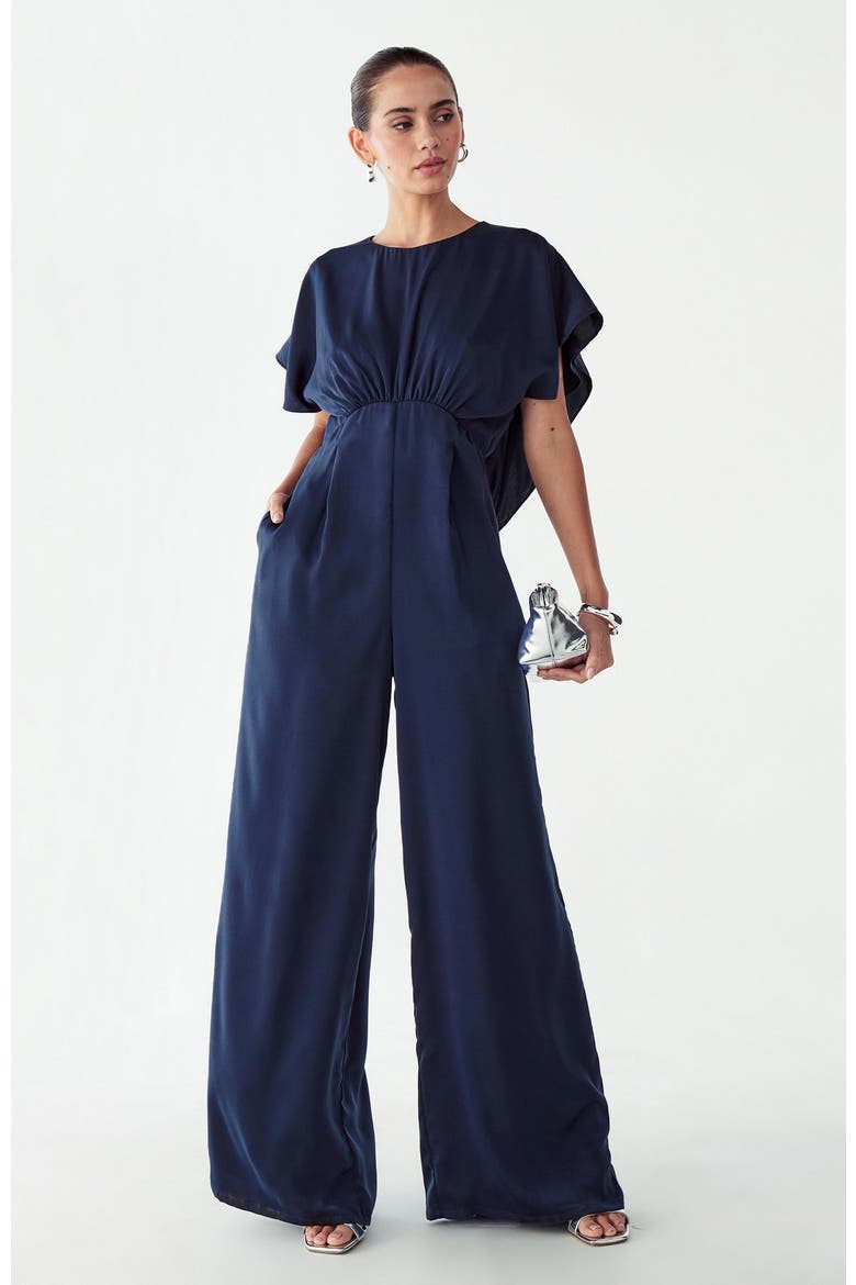 Lorella Jumpsuit, Alternate, color, Navy Blue