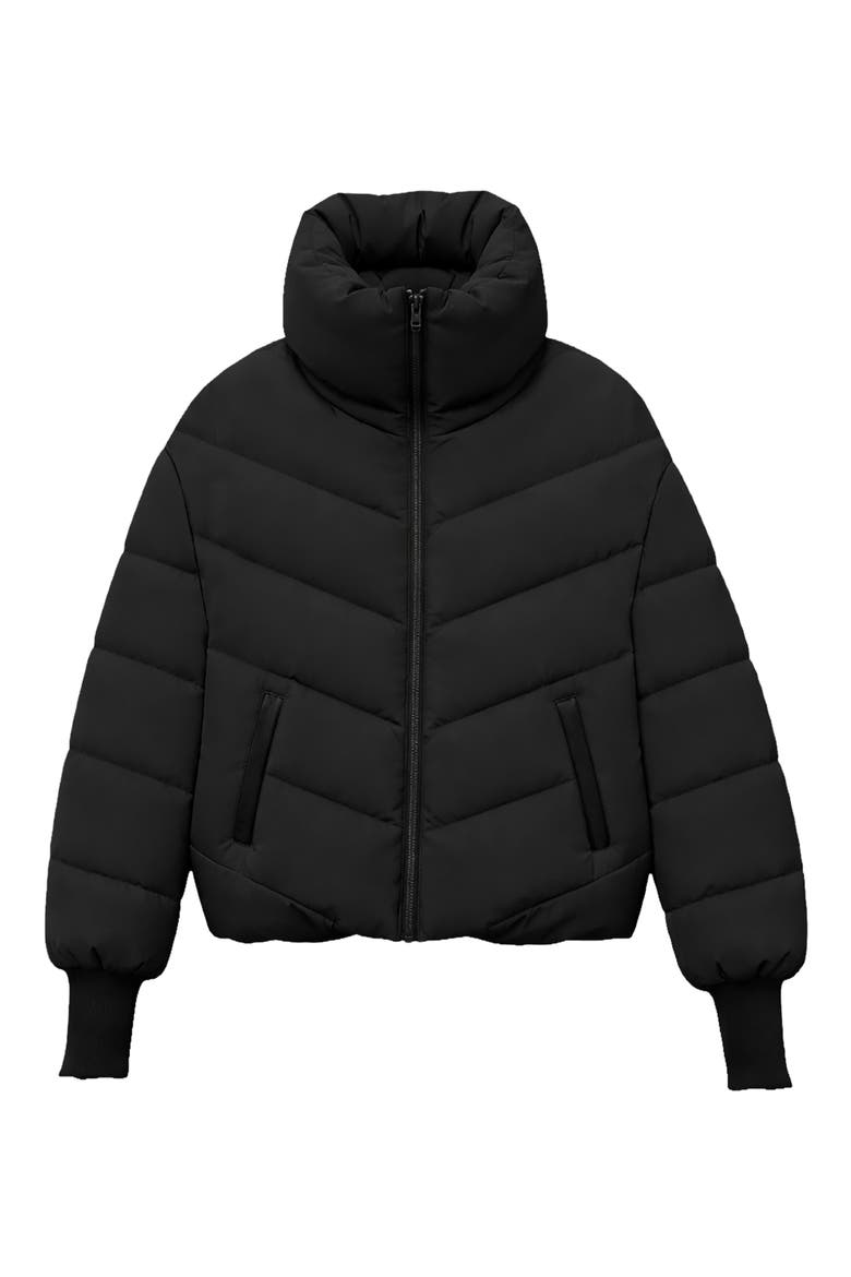 Parise Quilted Puffer Jacket, Alternate, color, BLACK
