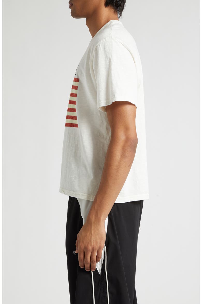 USA Flag Slub Cotton Graphic T-Shirt, Alternate, color, VINTAGE WHITE/ BLACK