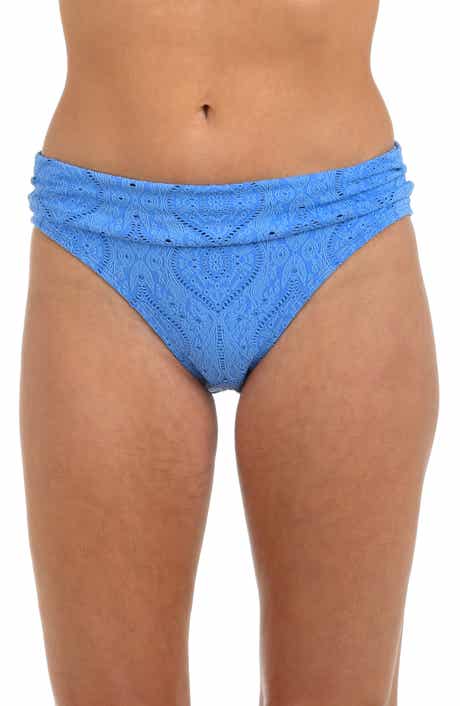 La Blanca Mantra Medallion Shirred Hipster Bikini Bottoms