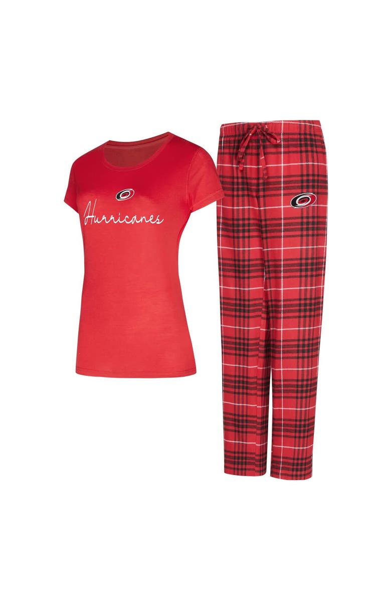 CONCEPTS SPORT Women's Concepts Sport Carolina Hurricanes Vector T-Shirt & Pants Sleep Set, Alternate, color, 