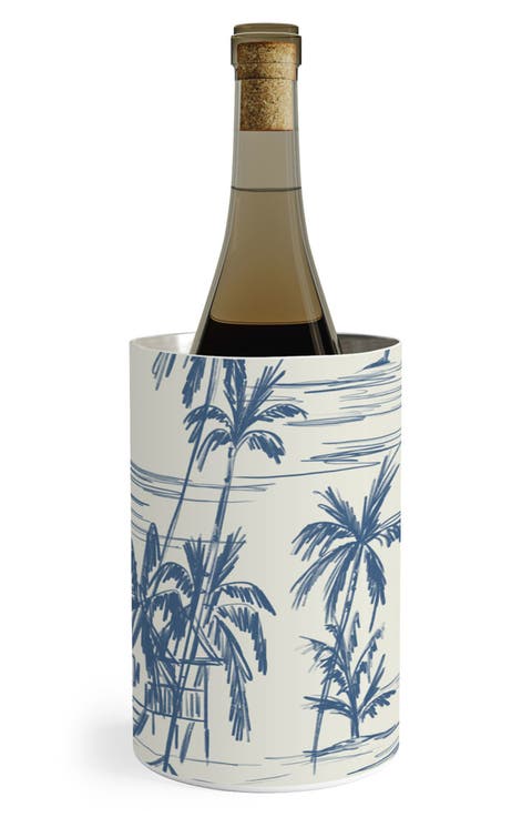 Beach Pattern Stainless Steel Wine Chiller
