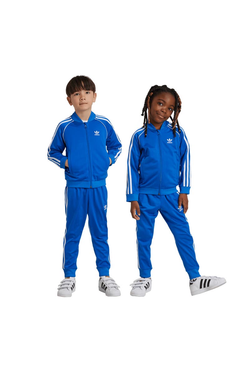 adidas Kids' Superstar Recycled Polyester Track Jacket & Pants Set, Alternate, color, 