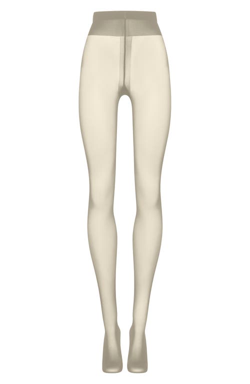 Wolford Back Seam Tights In Ecrue