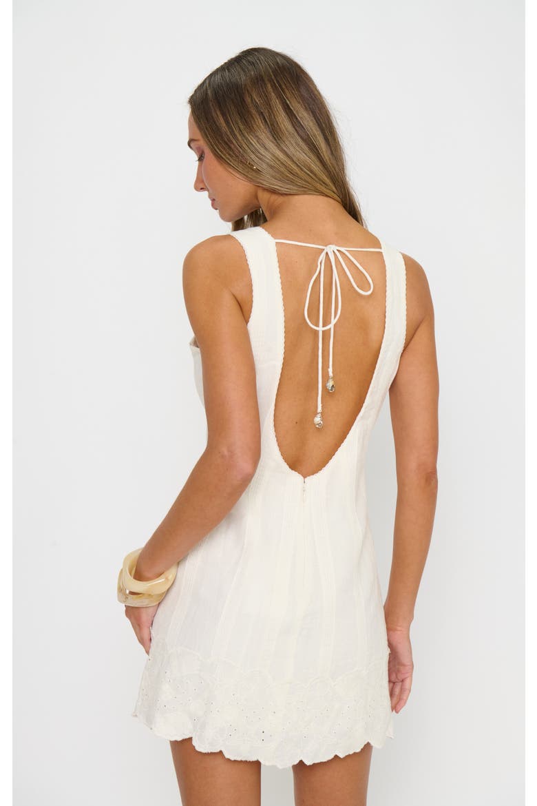 Ciao Mini Dress, Alternate, color, White Eyelet Embroidery
