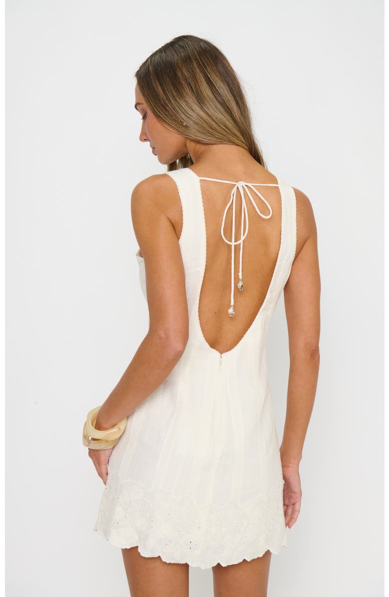 Show Me Your Mumu Ciao Mini Dress, Alternate, color, White Eyelet Embroidery