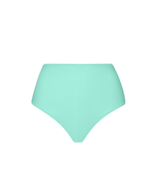 Ansea The Reversible High Waist Bottom In White/mint