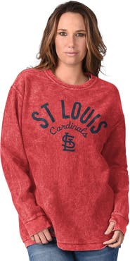 G-III 4HER BY CARL BANKS Women's G-III 4Her by Carl Banks Red St. Louis Cardinals Comfy Cord Pullover Sweatshirt
