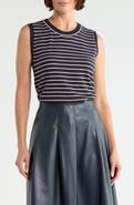 MAX STUDIO Striped Sweater Tank