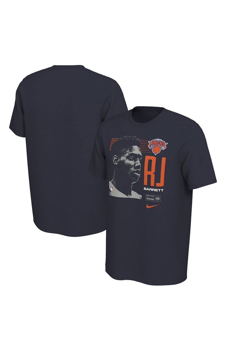 Nike Men's Nike RJ Barrett Navy New York Knicks 2019 NBA Draft First Round Rookie T-Shirt, Main, color, Navy