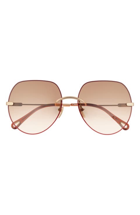 61mm Oversize Sunglasses