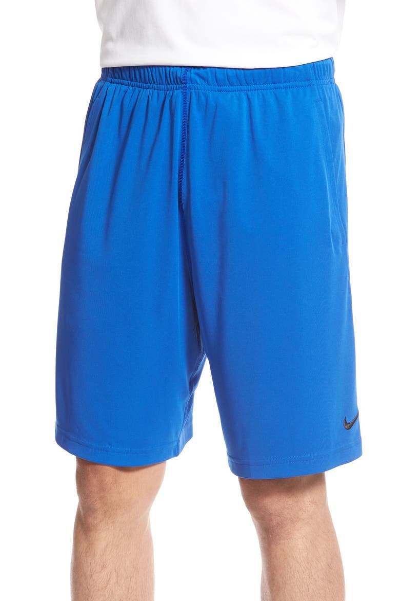 'Fly' Dri-FIT Training Shorts, Main, color, GAME ROYAL/ BLACK