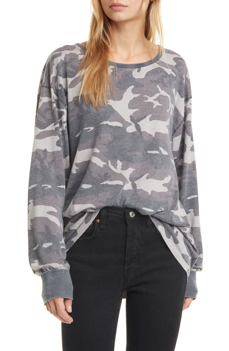 Free People Arielle Print Long Sleeve Tee, Main, color, 