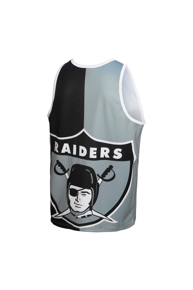 Men's Mitchell & Ness Bo Jackson Black/Silver Las Vegas Raiders Retired Player Graphic Tank Top, Alternate, color, Black