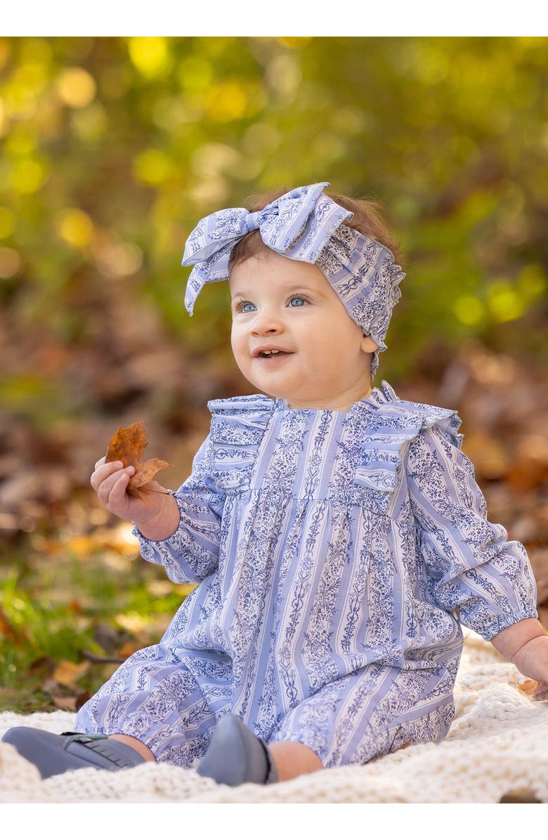 Mabel + Honey Georgina Romper, Alternate, color, Blue