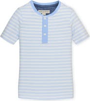 Hope & Henry Kids' Organic Short Sleeve Henley Tee