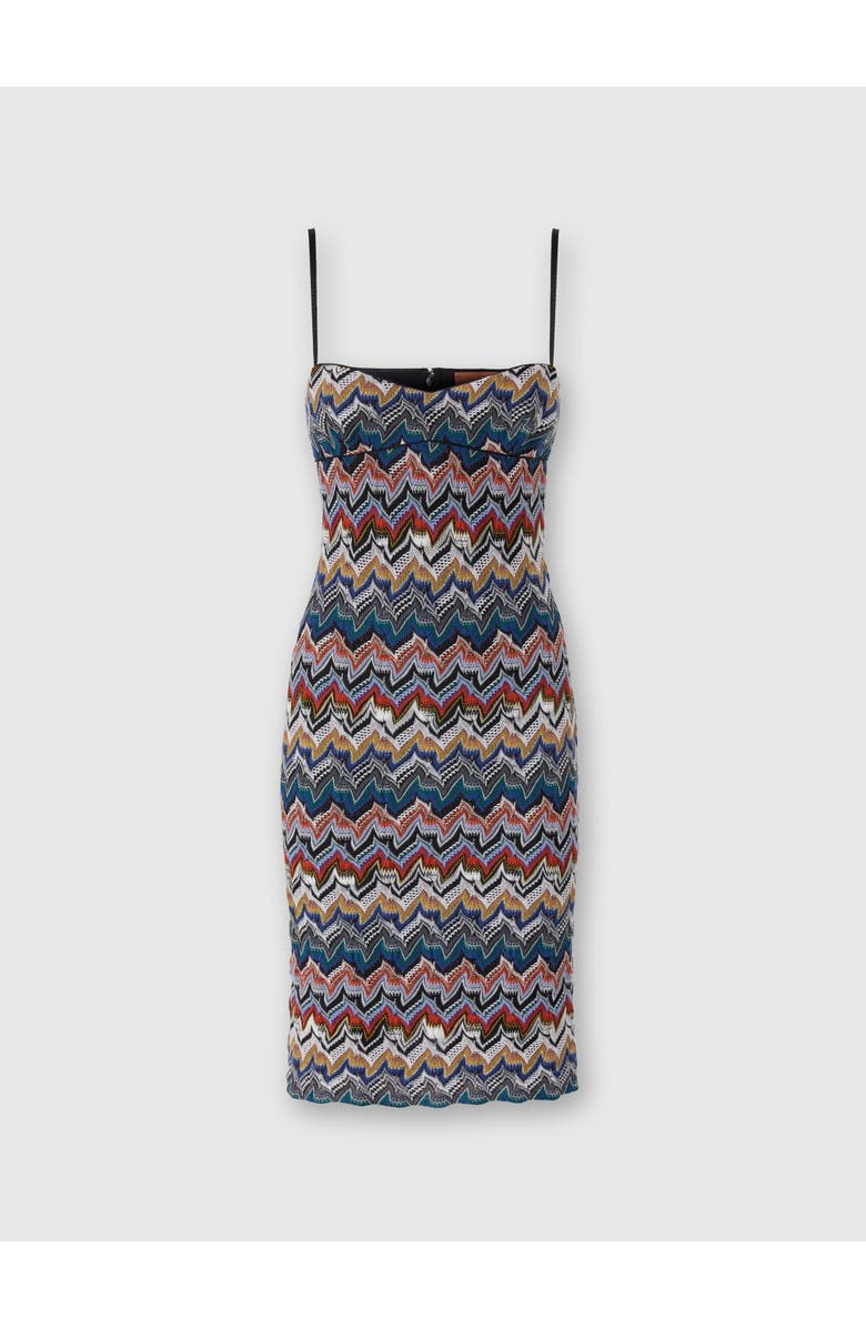 Missoni Lingerie Midi Dress With Floral Lace, Main, color, Multicoloured
