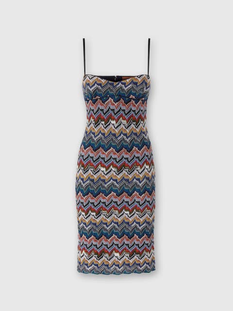MISSONI HF00VID94300002 関税送料込 Missoni Caperdoni Long Dress DS24SG2W.BV00ET-SM9DS WHT LILAC