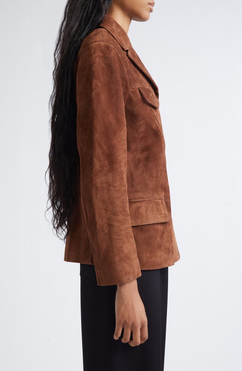 Siedrés Asean Suede Jacket, Alternate, color, Brown